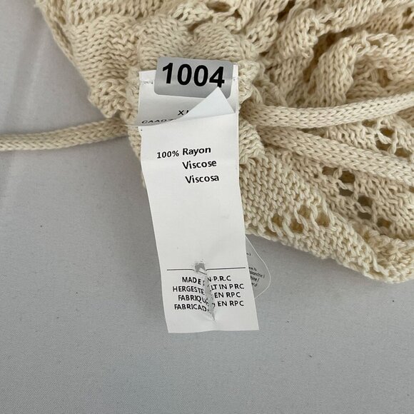 Cupshe Womens Cover Up‎ Beach Dress Swimsuits Crochet Hollow Out Drawstring XL - Picture 10 of 15